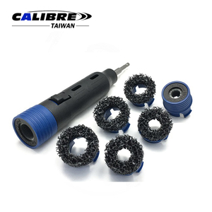TAIWAN CALIBRE Kit d'outils de nettoyage pour goujons de roue et écrous de moyeu automobiles - Compatible perceuse sans fil/clé à chocs, souple pour - Product Image 2