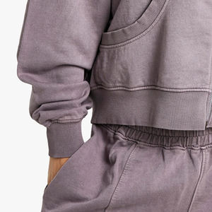 Custom Women <b>Sherpa</b> Cozy Lined Oversized Sweatshirt Women Warm Fleece <b>Hoodie</b> Soft Fleece Lined Casual Winter Pullover Sweatshirt - Product Image 3