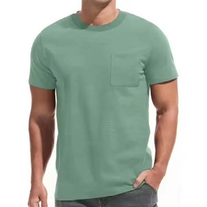 Loose Fit O Neck 100% Cotton <b>Mens</b> Formal Worsted Stock T-shirt 2025 Custom Printing Accepted High Quality OEM Service - Product Image 1
