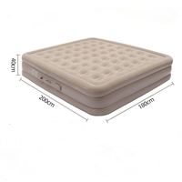 Matelas de camping gonflable avec pompe intégrée, matelas gonflable, surface améliorée, tapis portable, lit d'air, extérieur, intérieur