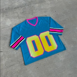 Uniforme de Fútbol Americano Personalizado, Camiseta Deportiva Transpirable Informal de Manga Corta, Camisetas de Equipos de Fútbol Americano - Product Image 1