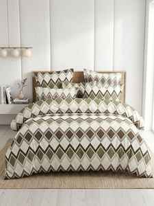 Juego de Ropa de Cama de 4 Piezas de Poliéster Floral Tejido Moderno y Suave con 300 Hilos, Personalizable para Uso en el Hogar, Hoteles y Bodas - Product Image 5