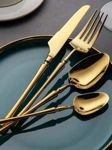 Juego de Cubiertos de Lujo en Oro para Banquetes de Boda, Suministro para Restaurantes, Venta al Por Mayor, Oferta de Exportación - Product Image 4