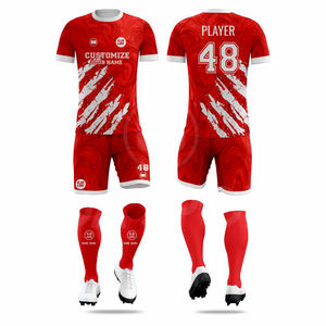 Jersey de Fútbol Sublimado Personalizado Unisex, Diseño con Logotipo, 100% Poliéster, Primavera, Verano, Otoño, OEM, ODM Aceptable, Superventas - Product Image 2