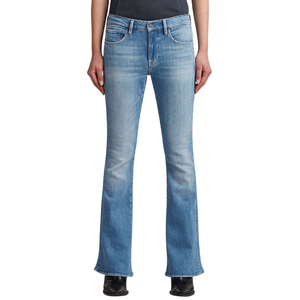 OEM ODM Jeans en denim pour femmes, taille mi-haute, bleu clair, coupe droite, respirant, décontracté, mignon, broderie, style de rue quotidien, vente en gros - Product Image 6