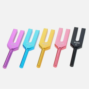 Juego de diapasones de 4096 Hz para sanación por sonido, reparación de ADN, relajación y martillo de terapia. - Product Image 1