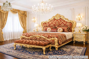 Cama Tapizada King Size de California, Estilo Vintage, Acabado Plateado, Juego de Dormitorio de Madera, Juego de Cama con Acabado Platino Italiano, Reino Unido - Product Image 6