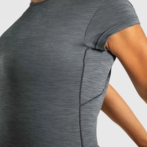 T-shirts de sport pour femmes à prix avantageux, de bonne qualité, en coton, grandes tailles, col rond. - Product Image 4
