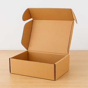 Boîtes d'expédition en papier kraft personnalisées, boîtes en carton robustes pour l'emballage, le stockage et la livraison e-commerce - Product Image 1