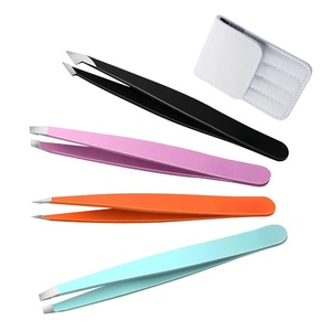 Pinzas de Acero Inoxidable para Extensión de Pestañas, Logotipo Personalizado, Antiestáticas, Puntas Serradas/Lisas, Longitud de 8-20 mm, Diseño Duradero y Preciso - Product Image 2