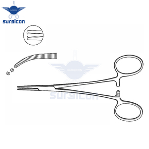 Pinzas Micro Halsted de 12.5 cm (5 Pulgadas), Curvas, Extra Delicadas, de Acero Inoxidable Premium, Hemostáticas, para Microcirugía Plástica - Product Image 6
