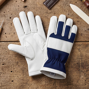 Wholesale Goat Grain Leather Assembly <b>Gloves</b> Heavy Duty Industrial Safety Hand Protection Household Gardening <b>Gloves</b> - Product Image 6