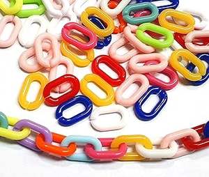 Grandes chaînes de liaison en résine acrylique, accessoire de mode, chaîne décorative murale, maillons de chaîne décoratifs pour bureau, haute transparence - Product Image 3