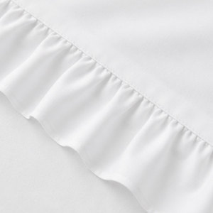 High Quality Plain <b>White</b> Bed Sheet Comfortable Comforter Set Smooth Texture Polyester/Cotton Durable Eco-Friendly for Home Hotel - Product Image 6