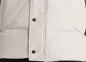 New Hooded White Woolen Unisex Winter Warm Eco-Friendly Breathable Polyester Filled Puffer <b>Jacket</b> with Embroidery Front Logo - Product Image 6