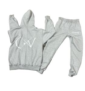 Survêtement en coton avec fermeture éclair personnalisé de haute qualité Ensemble de jogging Survêtements grande taille imprimés en gros pour hommes - Product Image 3