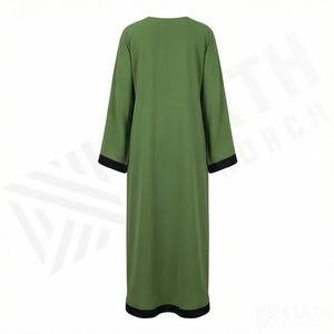 Abaya sur mesure en gros pour femmes grandes tailles, robe longue islamique personnalisée, couleur personnalisée, vêtements Abaya brodés, style élégant - Product Image 2