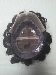 Bollywood Model Taz Hair BD Virgin Human Hair <b>Wig</b> Soft Indian Hair Prosthesis for <b>Men</b> Remy Toupee - Product Image 4