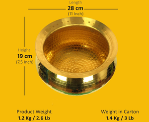 หม้อทองเหลืองขัดเงา ทนทาน ใช้งานได้ดี เหมาะสำหรับใช้ในบ้าน ครัว โรงแรม ร้านอาหาร - Product Image 3