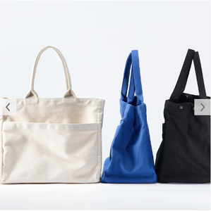 Bolsa de mano plegable con asas resistentes, bolsa de transporte multiusos para la escuela, viajes, compras, uso diario, diseño ligero - Product Image 3