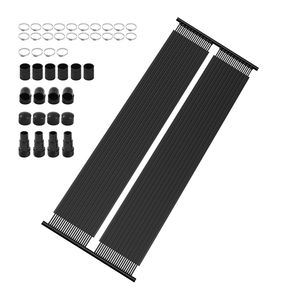 Pannelli Solari per Piscina in HDPE 2,75 x 20 piedi (2 Pezzi) - Riscaldatore Solare Durevole e Resistente alle Intemperie con Accessori Completi - Dimensioni Universali - Product Image 1