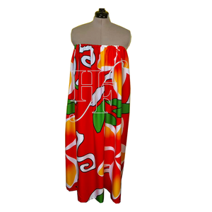 กระโปรงยาวสไตล์ฮาวายสำหรับผู้หญิงกระโปรงพิมพ์ลายดอกไม้ผ้าโสร่ง - Product Image 1