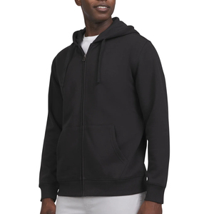 Sudadera con capucha para hombre con cremallera, estilo hip hop, streetwear, casual de invierno, 370g, corte regular, 100% algodón, forro polar térmico, con bolsillo - Product Image 2
