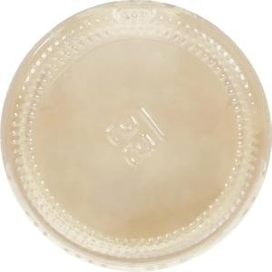 Assiette de présentation élégante en argent fini, écologique, avec bordure gaufrée, pour une décoration de table de restaurant élégante et des mariages raffinés - Product Image 1