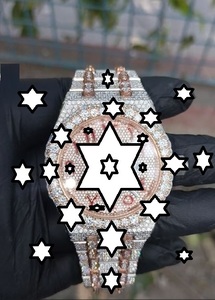 นาฬิกาข้อมือ NYC DIAMOND EMPIRE รุ่นหรูหรา ตัวเรือนสแตนเลสสตีล ระบบจักรกล ขนาด 42 มม. หน้าปัดอะนาล็อก กระจกเรืองแสง สำหรับทั้งชายและหญิง ปุ่มกดแบบซ่อน ตัวล็อคแบบญี่ปุ่น - Product Image 2