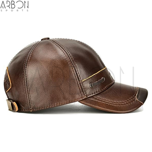 Casquettes en cuir pour adultes de haute qualité, personnalisées avec logo, durables, résistantes, confortables, meilleur fournisseur, dernières nouveautés - Product Image 4