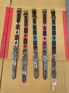 Collar para Perro Gaucho Hecho a Mano en Argentina de Primera Calidad, Cuero Vegetal Teñido en Tambor y Correa de Nailon Sólido para Perro Polo, Accesorios - Product Image 2