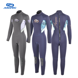 Traje de Neopreno Aropec de 2.5mm para Mujer, Cuello Alto, Manga Larga, Cierre Trasero, Impermeable, para Natación, Surf, Buceo, Todas las Temporadas - Product Image 1