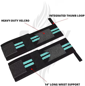 Muñequera de Neopreno de Alta Calidad con Logotipo Personalizado para Levantamiento de Pesas, Gimnasio, Entrenamiento, Fitness, Powerlifting - Product Image 6
