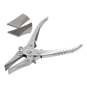 7.5IN Carbon Steel Multi-Purpose Jewelry Making Tools DIY Watch Optical Bending <b>Flat</b> Wide Jaws <b>Screw</b> Spring Handle Parallel OEM - Product Image 1