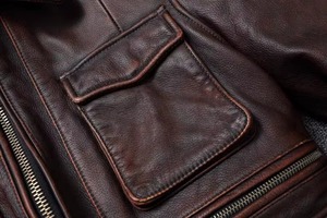 Chaqueta de Motociclista de Cuero Genuino Marrón para Hombre, Cuello Camisero, Cierre de Cremallera, Corte Regular, Color Sólido, Ropa de Otoño, Prenda Exterior para Motociclismo - Product Image 3