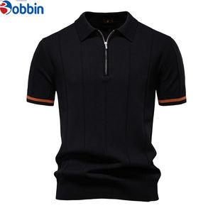 Nouvelle Collection Chemises Homme Col Rabattu Respirantes Unies Décontractées Design Professionnel Logo Personnalisé Prix Raisonnable Tricotées 100% Coton - Product Image 1