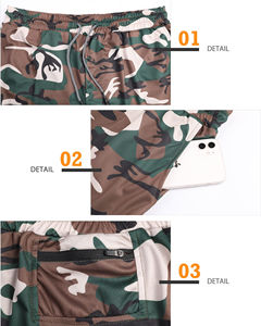 Pantalones Cortos Deportivos 2 en 1 para Hombre con Camuflaje Personalizado, Bolsillo Oculto para Teléfono, Secado Rápido, para Gimnasio y Entrenamiento, con Forro de Compresión - Product Image 5