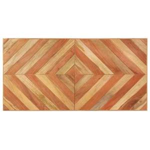 Table à manger en bois naturel avec placage blanc - Product Image 4