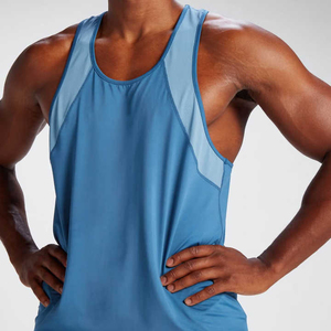 Custom Logo Men's Tank Tops <b>Stringer</b> <b>Vest</b> 100% Cotton Breathable Quick-Dry for Fitness and Bodybuilding Training - Product Image 4