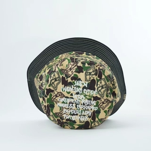 Sombrero de Pescador Reversible Unisex Personalizado, 100% Algodón, con Estampado, para Actividades al Aire Libre, Sombreros de Camuflaje Bordados, Calidad Premium - Product Image 4