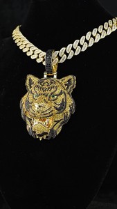 Colgante de Moissanita de Plata 925 con Diseño Baguette Personalizado Estilo Hip Hop, Joyería Fina, Colgantes y Dijes, Collar Bling para Hombre - Product Image 2