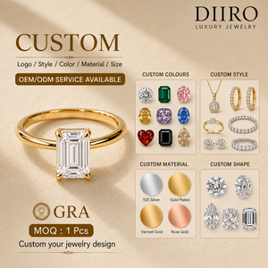 Premium Moissanite Oval Shape Diamond <b>Pendant</b> 18K Vermeil Yellow <b>Gold</b> Everyday Wear Jewelry - Product Image 2