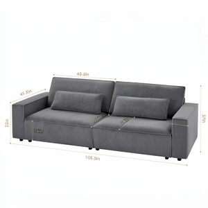 Modern New Living Room <b>Ottoman</b> Sofa Simple and Comfortable Sectional Sofa For 4 Seater Modular Fabric Couch For Sale - Product Image 1