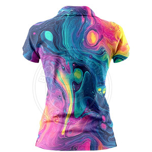Polo de Golf para Mujer, Estilo Casual, Tela Ligera, para Uso Diario, con Mangas Cortas, MOQ Bajo - Product Image 3
