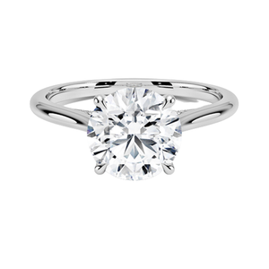 Classic White Silver <b>Crystal</b> Engagement <b>Ring</b> Elegant Romantic Design Perfect Wedding Anniversary Gift - Product Image 3