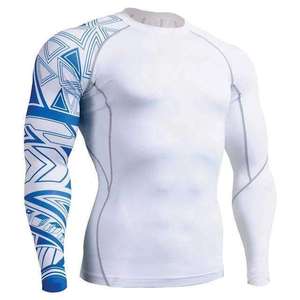 GAF Vente en gros de haute qualité Jiu Jitsu uni Fitness Maillots de bain imprimés à manches longues MMA pour hommes Bjj Rash Guard Rash Guard - Product Image 5