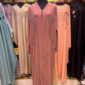 Nouvelle Abaya de Dubaï, magnifique vêtement islamique traditionnel noir pour femmes, Abaya d'Arabie Saoudite, vêtements musulmans, vêtements du Golfe - Product Image 1