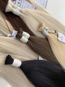 Extensiones de cabello a granel Color negro 65cm Super doble dibujado 100% cabello virgen vietnamita de alta calidad - Product Image 4