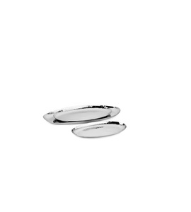 Plateau de service en métal brossé, vaisselle contemporaine pour la cuisine, la salle à manger, le restaurant, l'hôtellerie, la restauration, la maison, les fêtes, les événements - Product Image 3