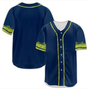Vintage Button Baseball Wear Wholesale Plain Baseball Jerseys <b>Polyester</b> Short Sleeve <b>T</b> <b>Shirts</b> Custom - Product Image 1